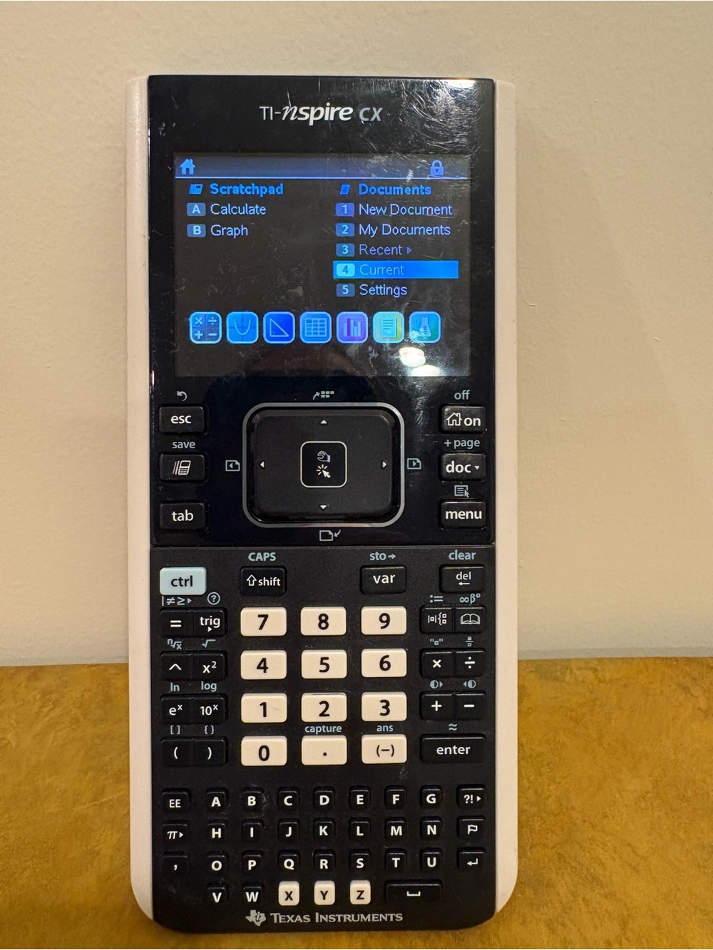Texas Instruments Graphing Calculator in Black and White Needs New Battery